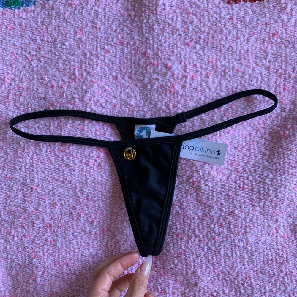 Micro thong bikini bottoms